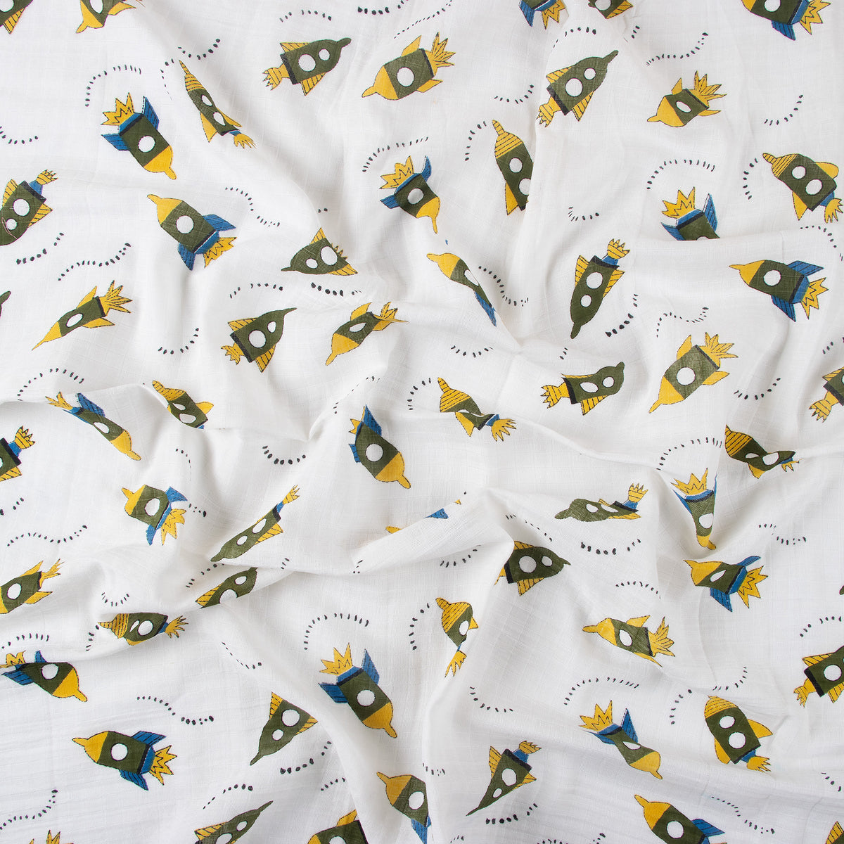 Oragnic Hand Block Printed Cute Soft Swaddle Baby Warp For Gift