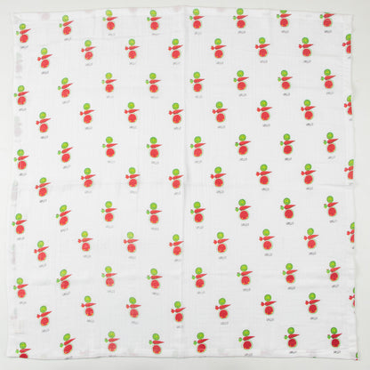 Watermelon &amp; Fruit Printed Muslin Baby Swaddle Wrap