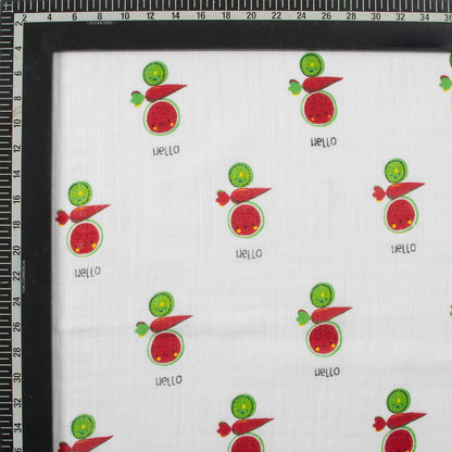 Watermelon &amp; Fruit Printed Muslin Baby Swaddle Wrap
