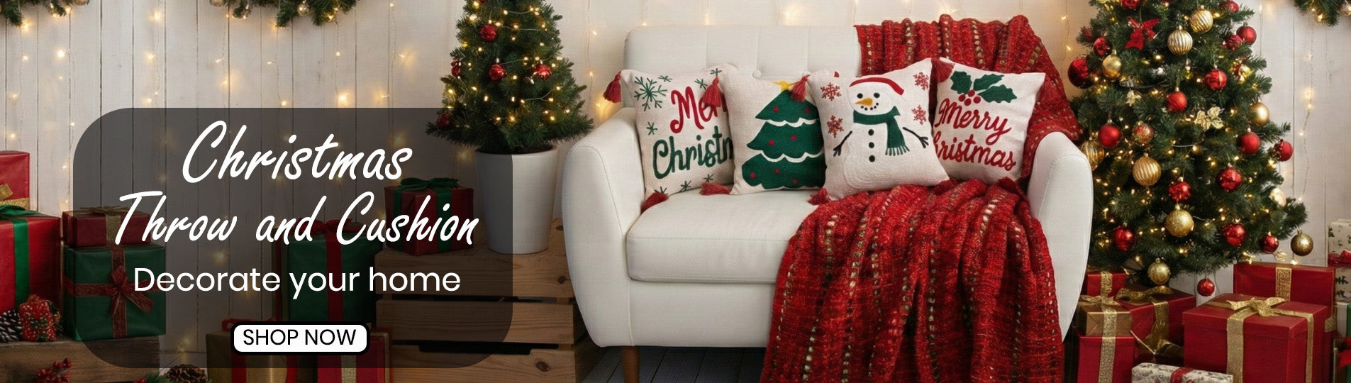 Christmas Tufted Cushion Cover
