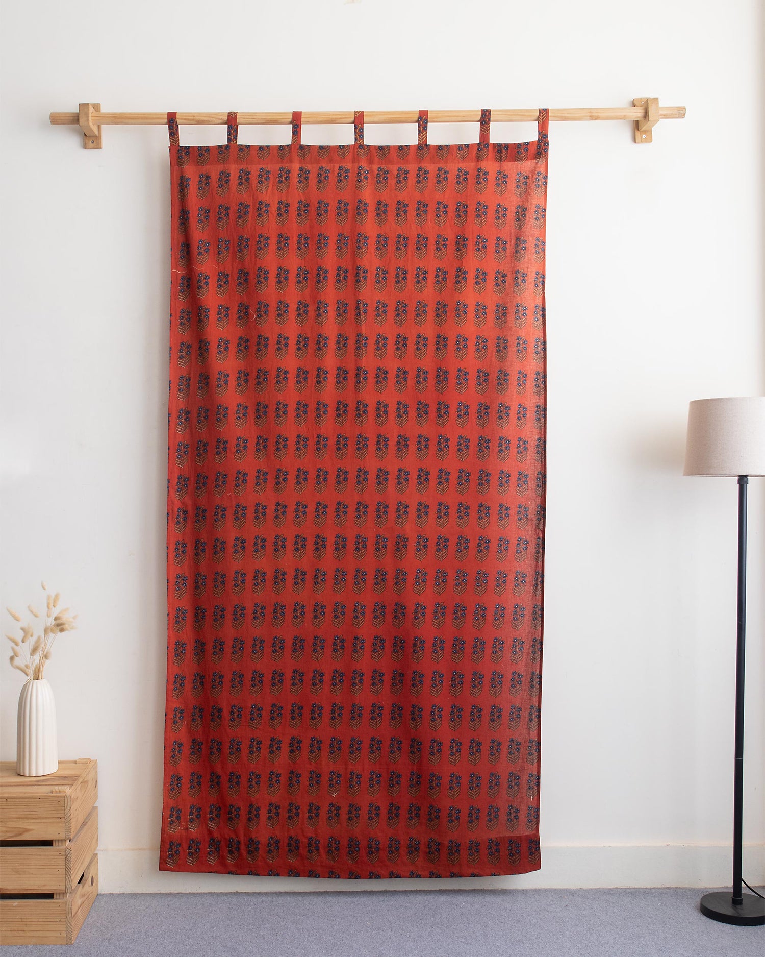 Marigold Block Printed Organic Cotton Curtains