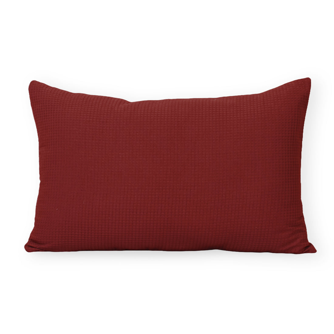 Maroon Handmade Outdoor Waffle Pillocase