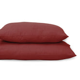 Maroon Handmade Outdoor Waffle Pillocase