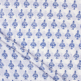 Modern Blue Booti Indian Fabric Cloth Material