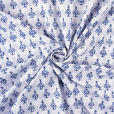 Modern Blue Booti Indian Fabric Cloth Material