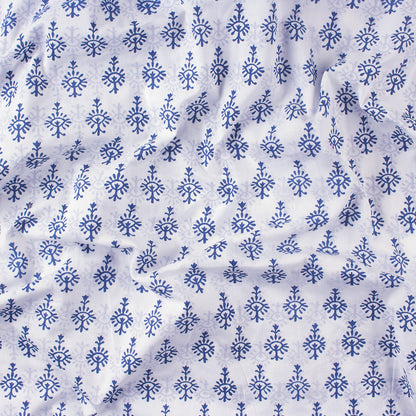 Modern Blue Booti Indian Fabric Cloth Material