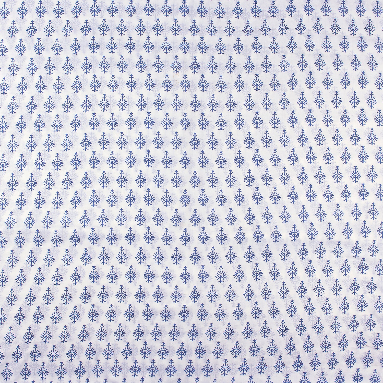 Modern Blue Booti Indian Fabric Cloth Material