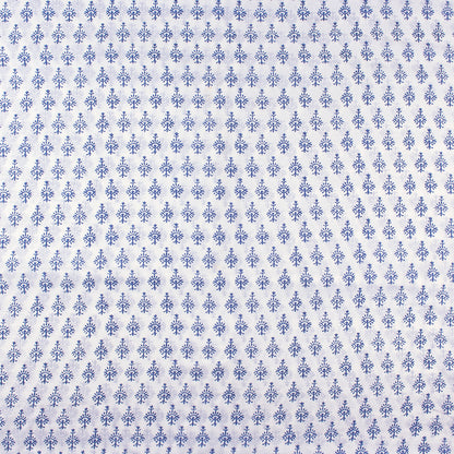 Modern Blue Booti Indian Fabric Cloth Material