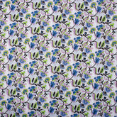 Modern Blue Floral India Indian Block Print Fabric