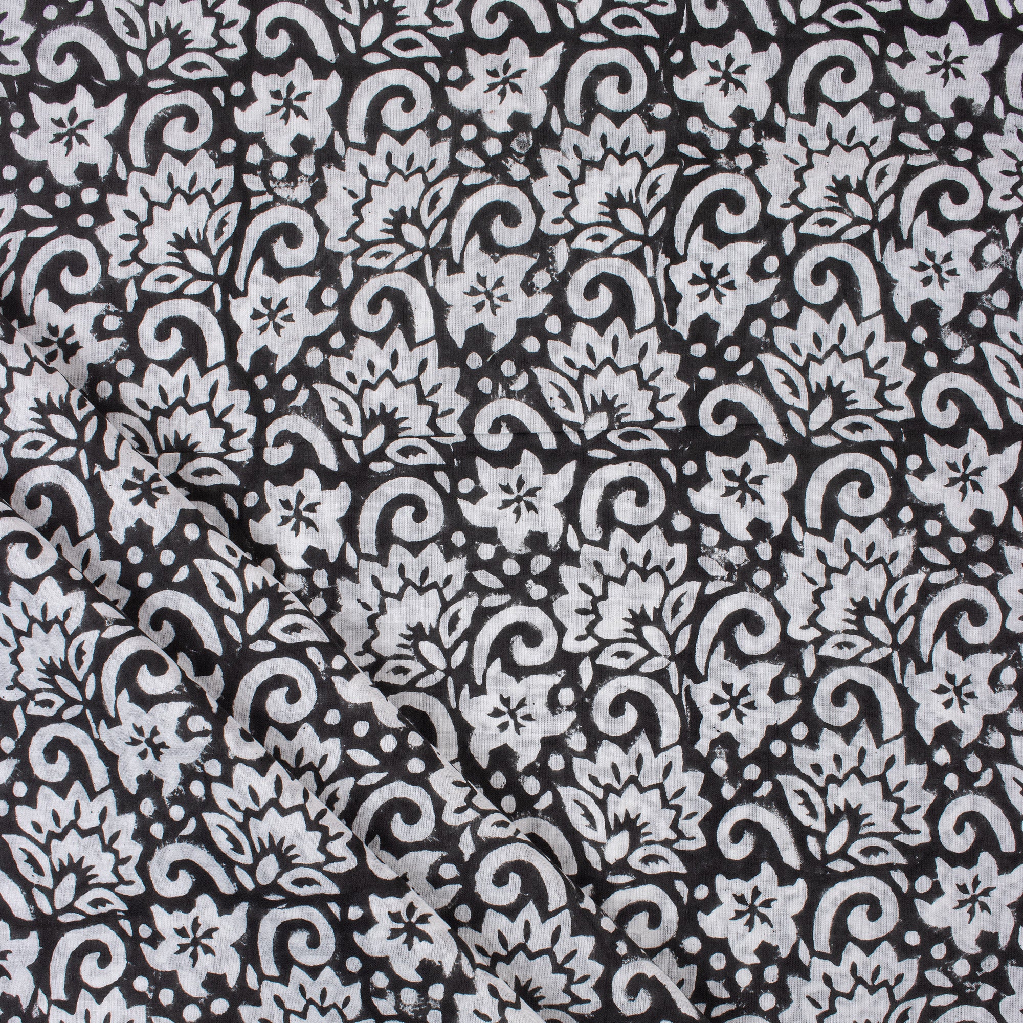 Modern Floral Indian Yards Of Cotton Fabric
