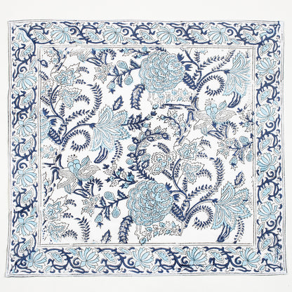 Modern Handmade Block Printed Border Napkin