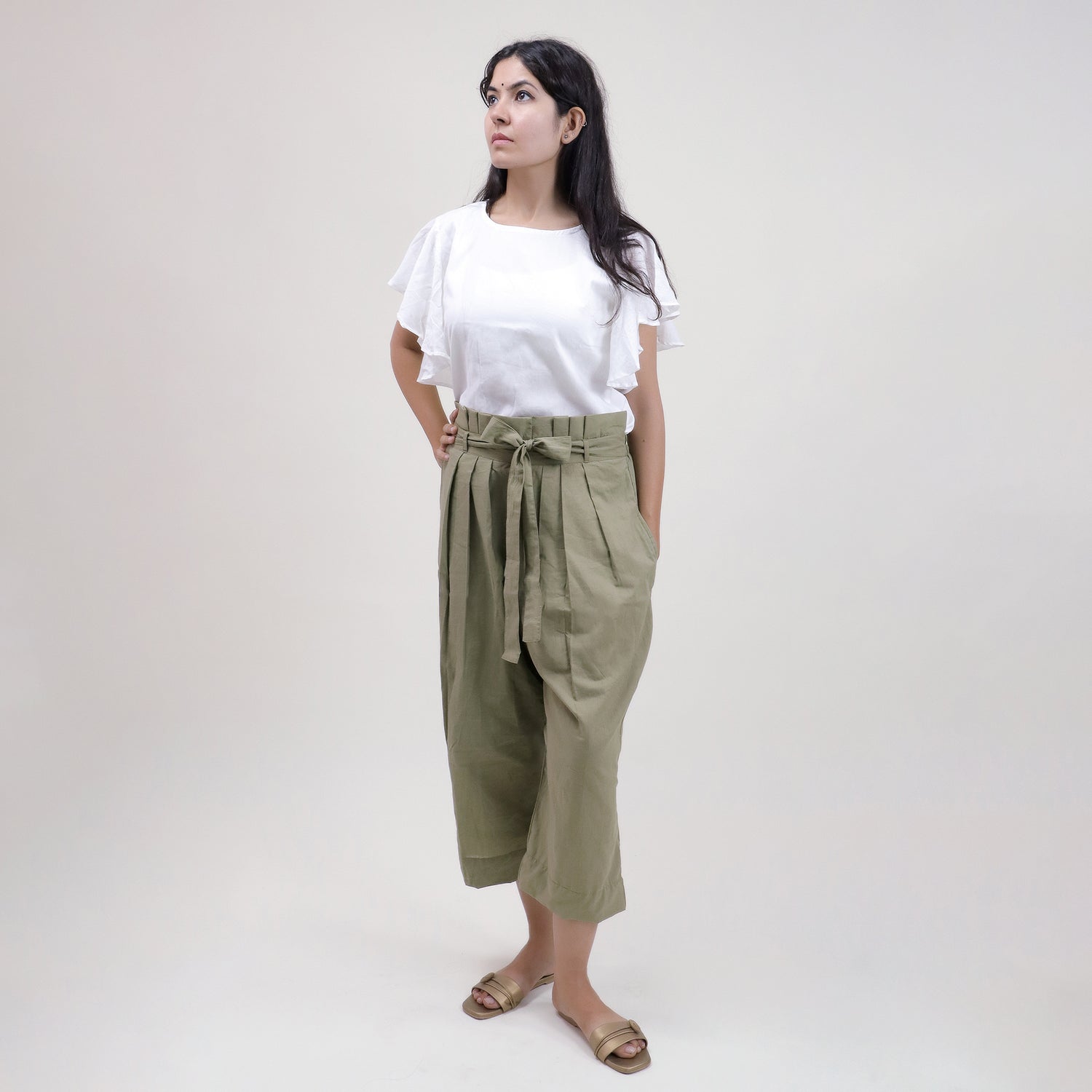 Modern Handmade Plain Top &amp; Pant Set For Women&