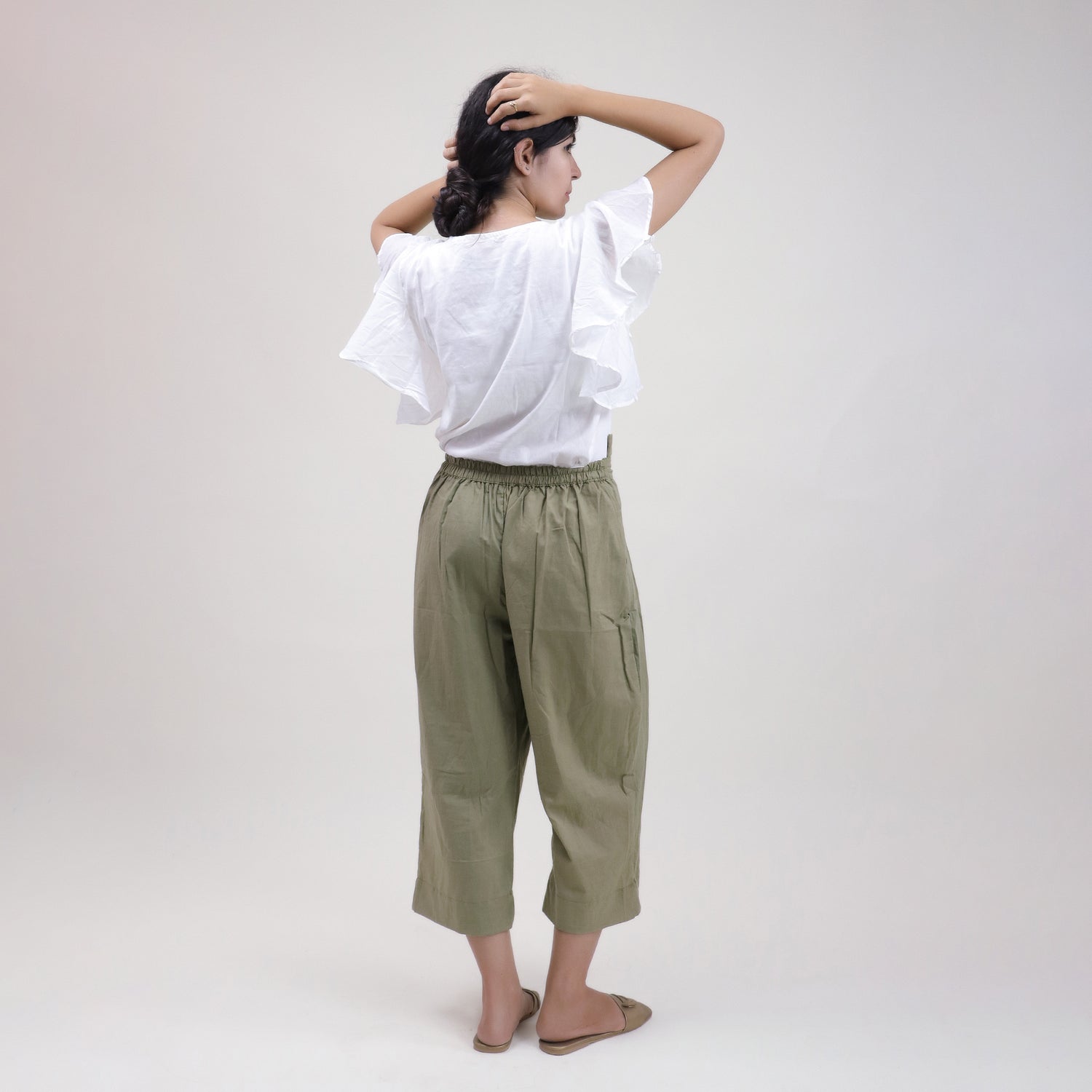 Modern Handmade Plain Top &amp; Pant Set For Women&