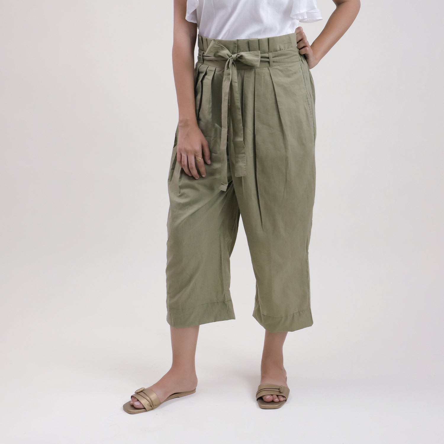 Modern Handmade Plain Top &amp; Pant Set For Women&
