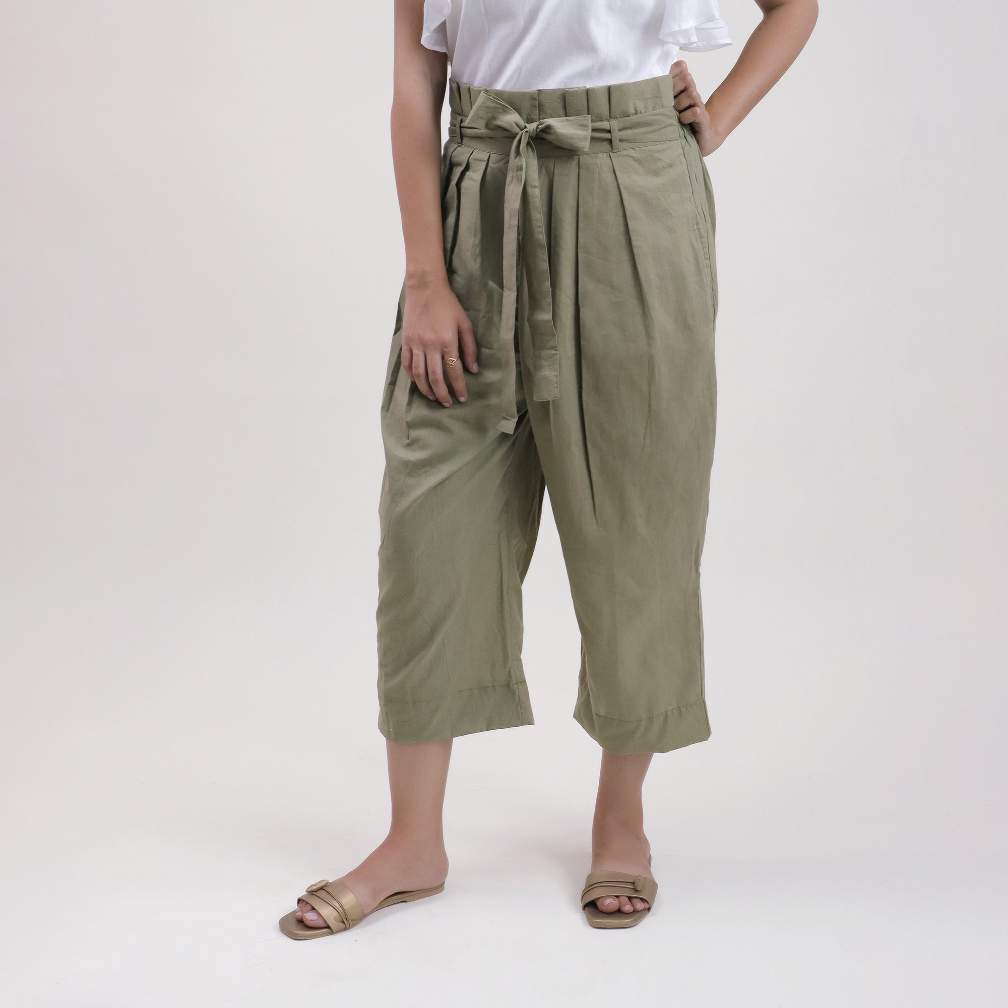 Modern Handmade Plain Top &amp; Pant Set For Women&