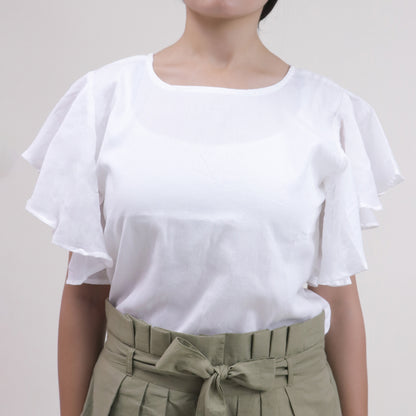 Modern Handmade Plain Top &amp; Pant Set For Women&