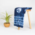 Modern Indian Hand Dyed Shibori Blue Fabric