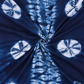 Modern Indian Hand Dyed Shibori Blue Fabric