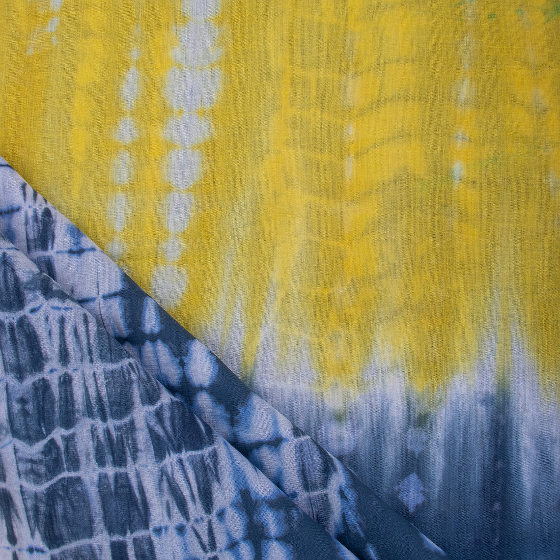 Modern Natural Indian Soft Tie Dye Shibori Fabric