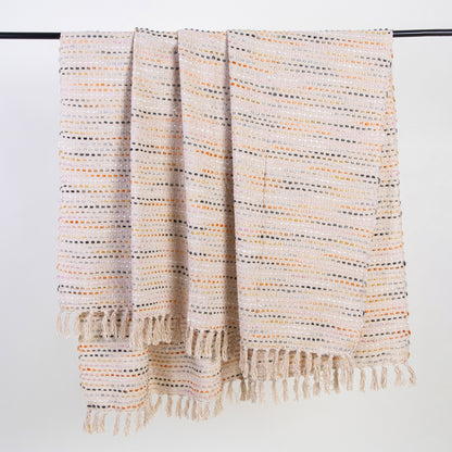 Modern Reversible Cotton Woven Blanket For Sofa, Bed, Outers