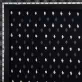 Monochrome Mud Hand Block Printed Cotton Fabric