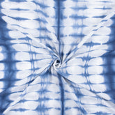 Mud Resist Blue Tie Dye Shibori Fabric