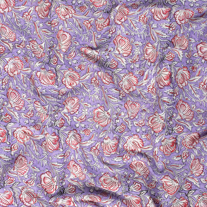 Mud Resist Hand Block Print Fabric