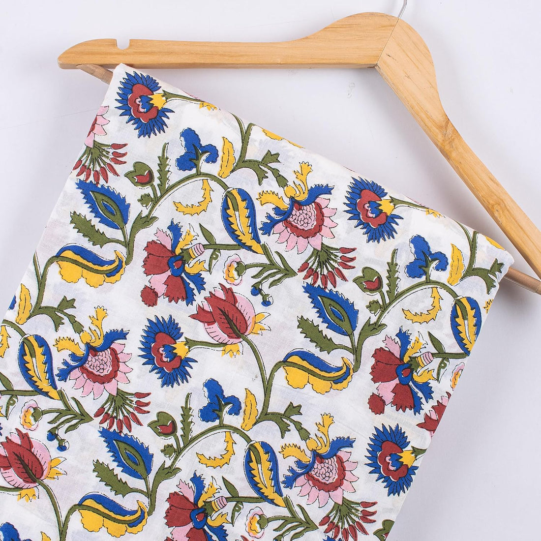 Multi Floral Indian Cotton Running Fabric