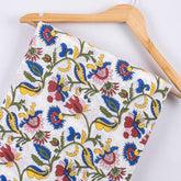 Multi Floral Indian Cotton Running Fabric