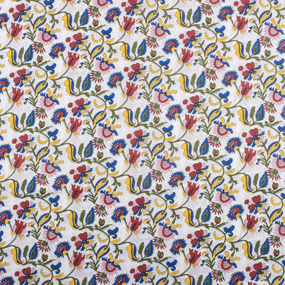 Multi Floral Indian Cotton Running Fabric