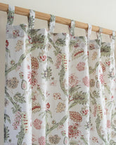 Multicolor Floral Block Printed Drapes for Living Room