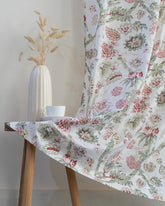 Multicolor Floral Block Printed Drapes for Living Room