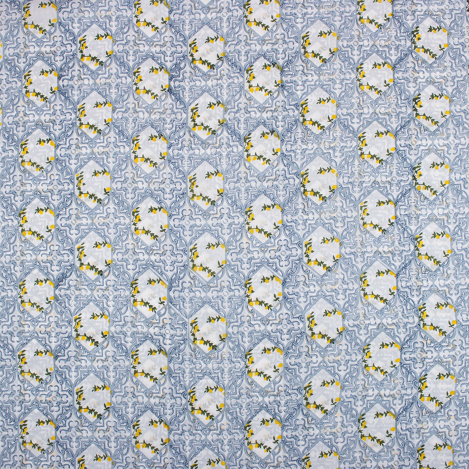 Multicolor Floral Hand Block Print Fabric Cloth
