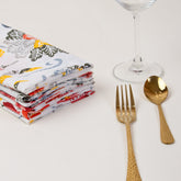 Multicolor Floral Indian Pure Cotton Printed Table Napkin Cloth