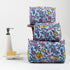 Multicolor Floral Pure Cotton Toiletry Bag For Men & Women