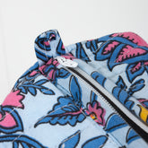 Multicolor Floral Pure Cotton Toiletry Bag For Men & Women