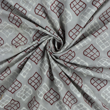 Multicolor Leaf Hand Block Print kashish Fabric
