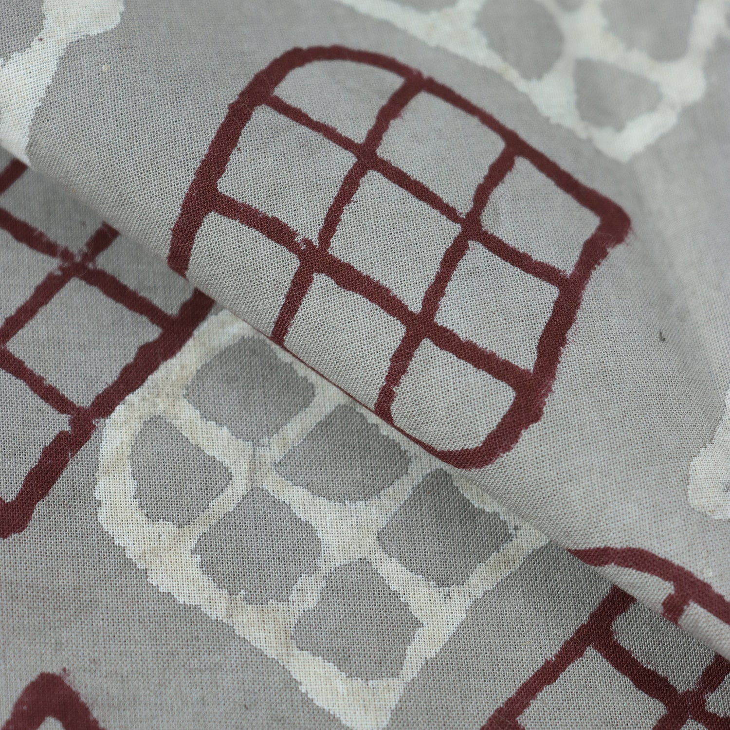 Multicolor Leaf Hand Block Print kashish Fabric