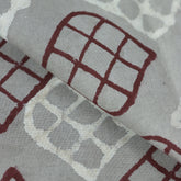 Multicolor Leaf Hand Block Print kashish Fabric