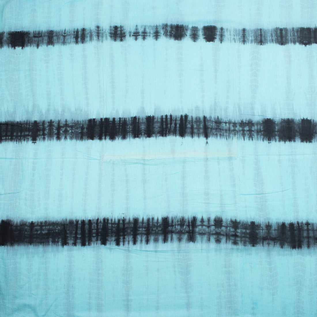 Multicolor Natural Dyed Cotton Tie Dye Shibori Fabric