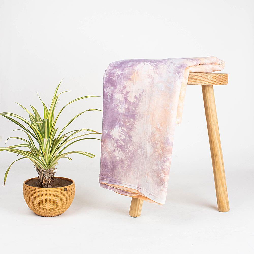 Multicolor Natural Tie Dye Shibori Cotton Fabric