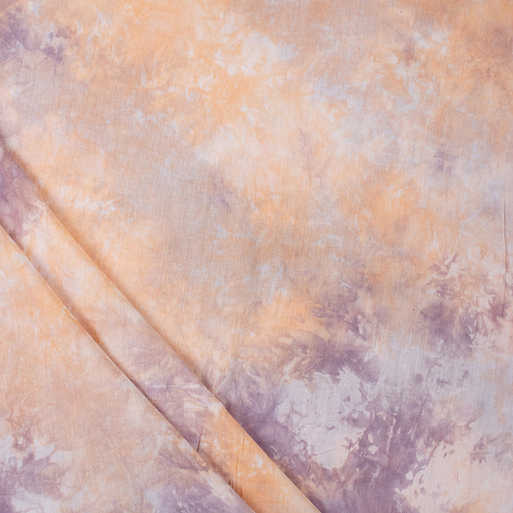 Multicolor Natural Tie Dye Shibori Cotton Fabric