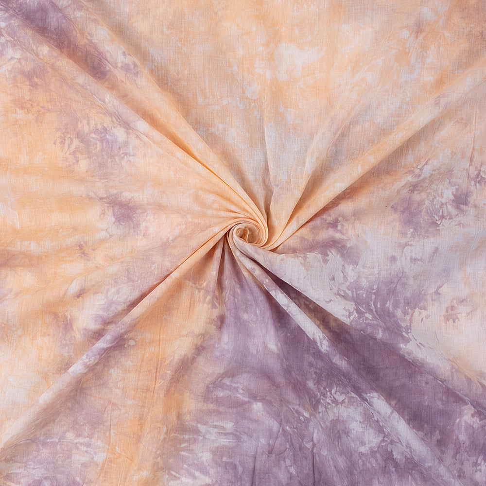 Multicolor Natural Tie Dye Shibori Cotton Fabric