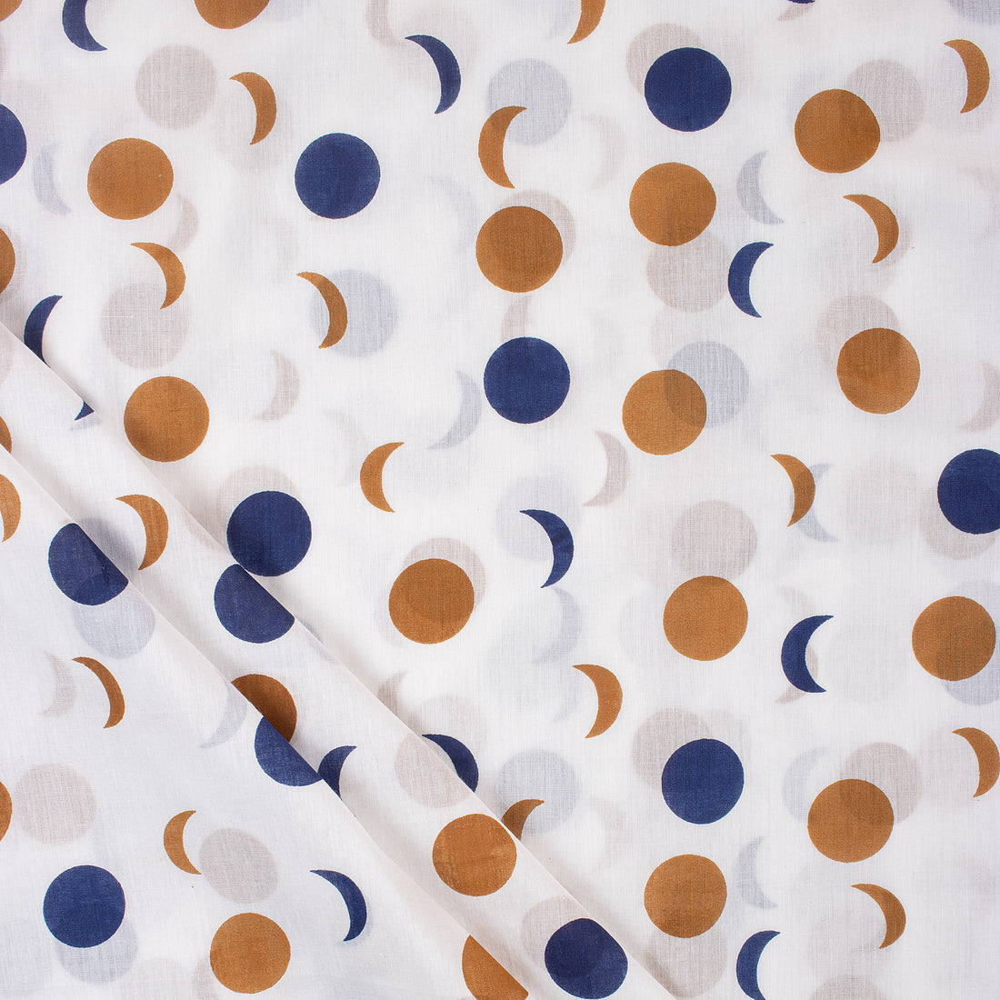 Multicolor Polka Dots Soft Cotton Fabric
