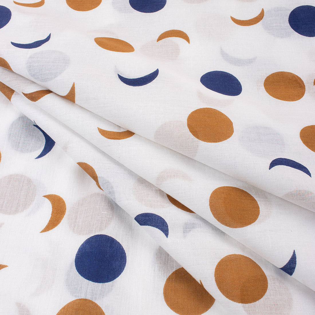 Multicolor Polka Dots Soft Cotton Fabric