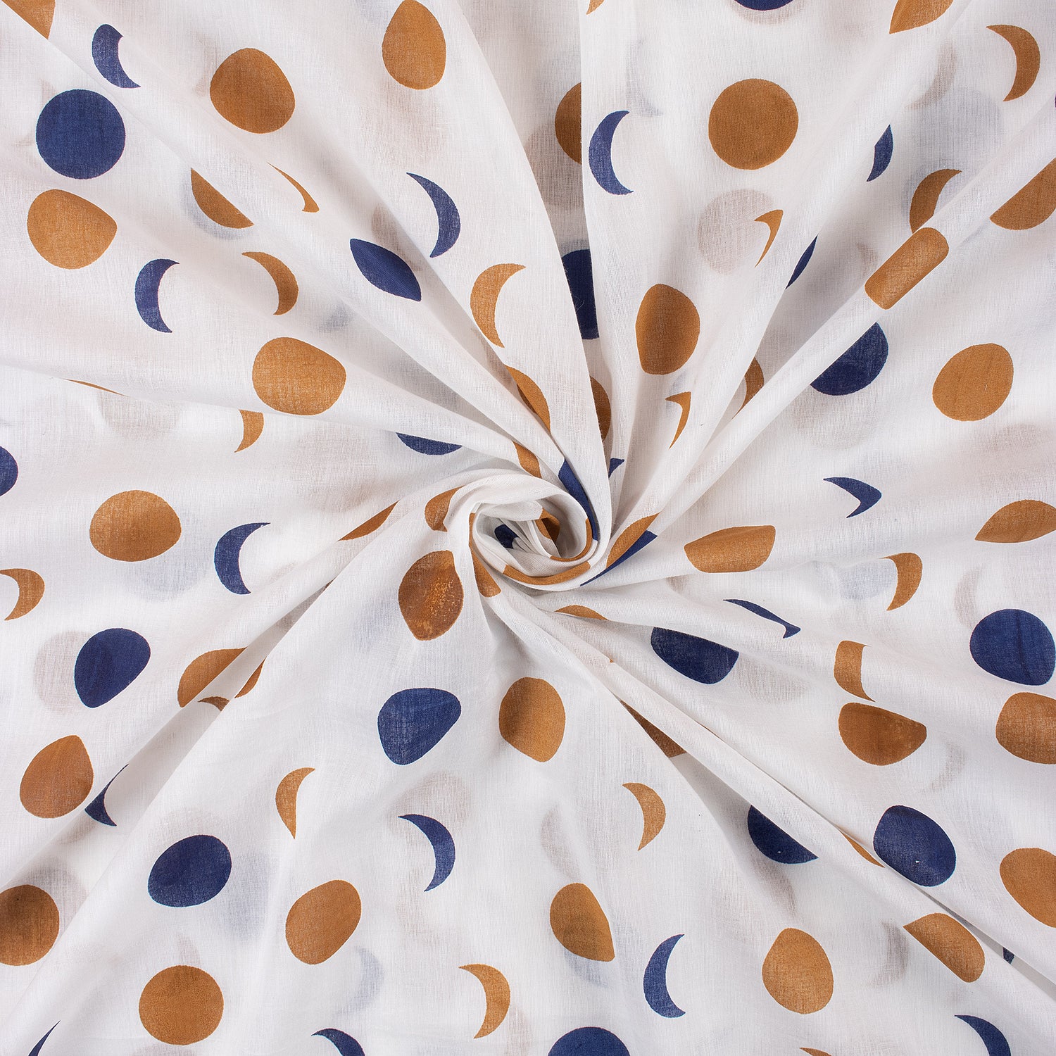 Multicolor Polka Dots Soft Cotton Fabric