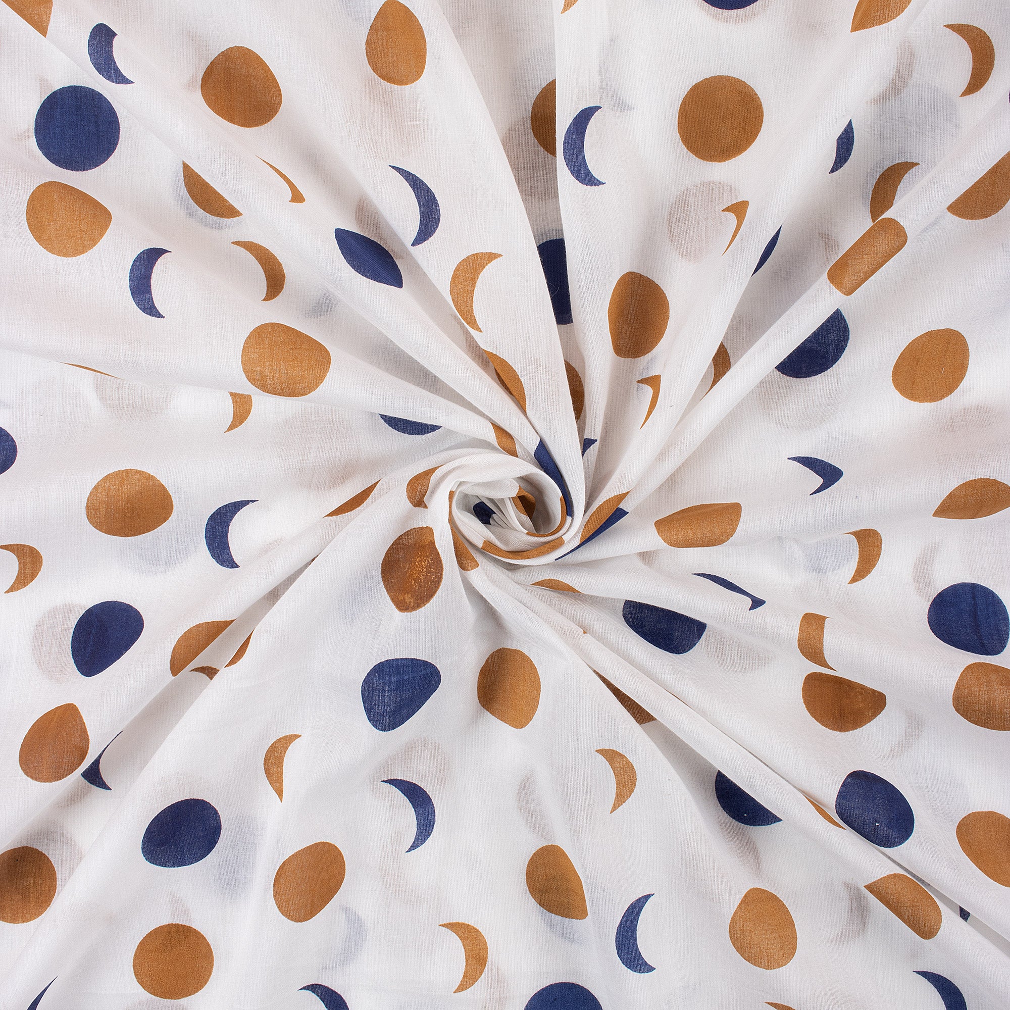 Multicolor Polka Dots Soft Cotton Fabric