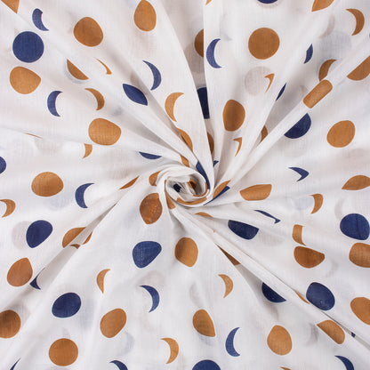 Multicolor Polka Dots Soft Cotton Fabric