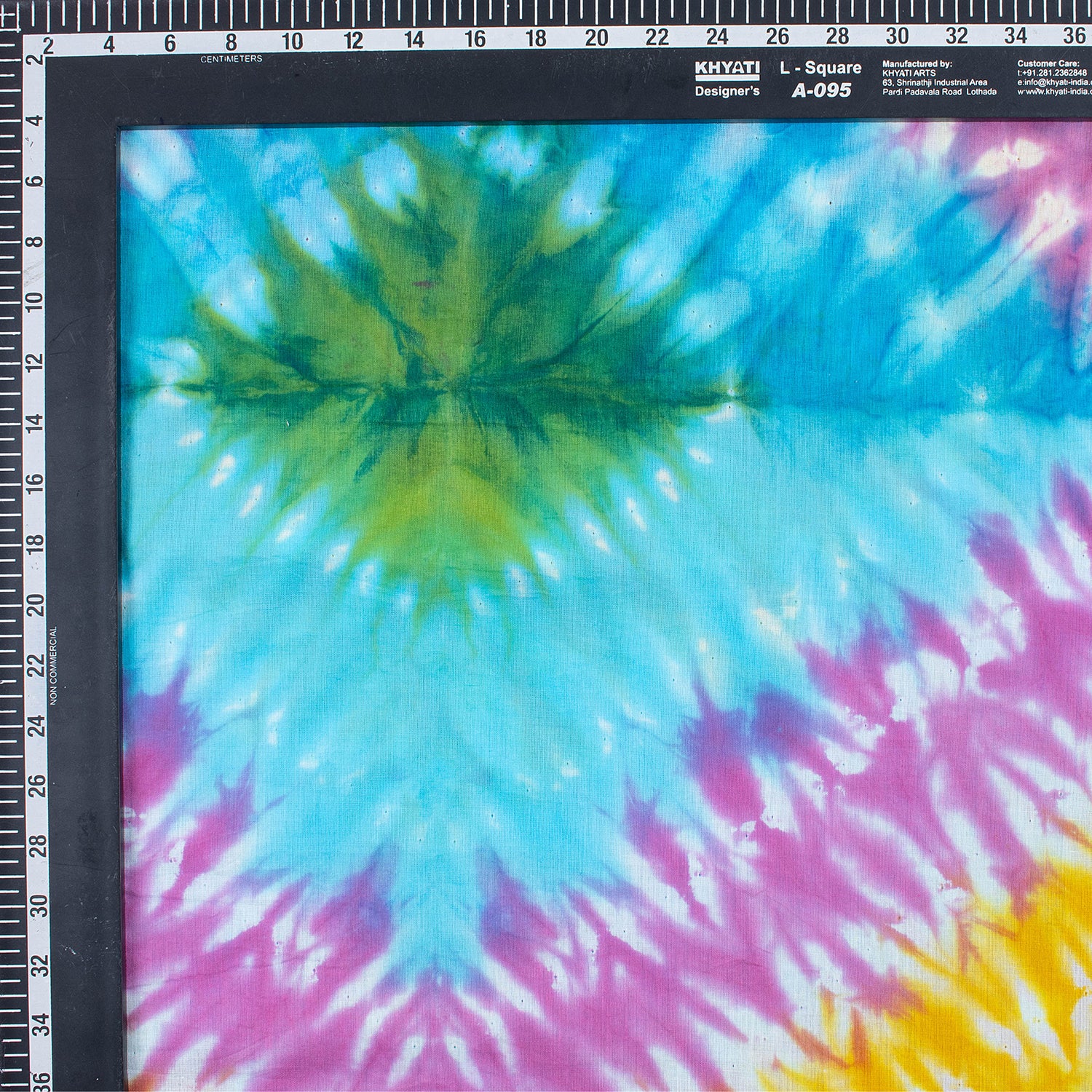 Multicolor Shibori Tie Dye Fabric - Natural Cotton