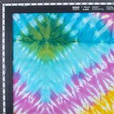 Multicolor Shibori Tie Dye Fabric - Natural Cotton